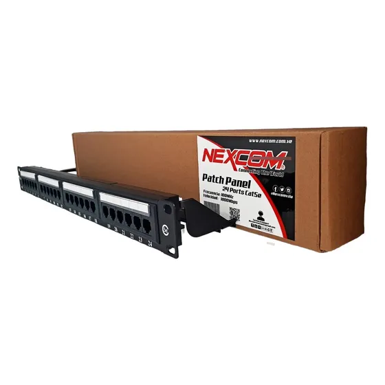 Patch Panel Marca Wireplus De 24 Puertos Cat5 Cat5e Cat 5e