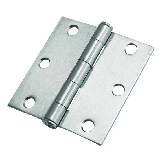 Pack 3 Bisagras De Acero 3,5'x3,5' Níquel Satinado