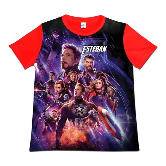 Franela Camisa Niño Avengers Vengadores Poliester