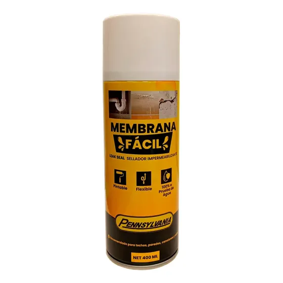 Spray Impermeabilizante Pennsylvania Blanco Mate 400ml Membrana Fácil | Cuotas sin interés
