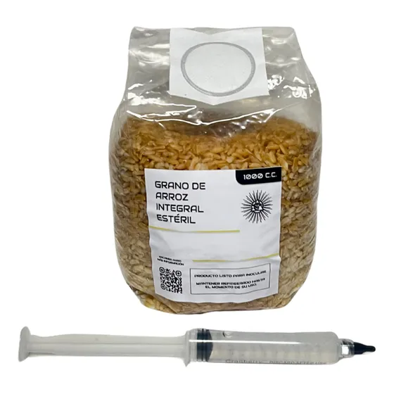 Grano Estéril Para Cultivo De Hongos + Vial De Esporas