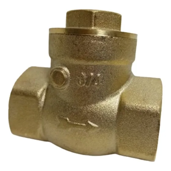 Valvula Check Swing 3/4 Horizontal Tipo Compuerta De Bronce 