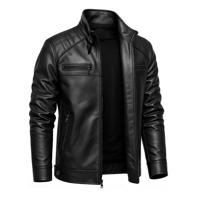Jaqueta Couro Masculina Frio Slim Forrada Elegante Premium Jaqueta Couro Masculina Frio Slim Forrada Elegante Premium