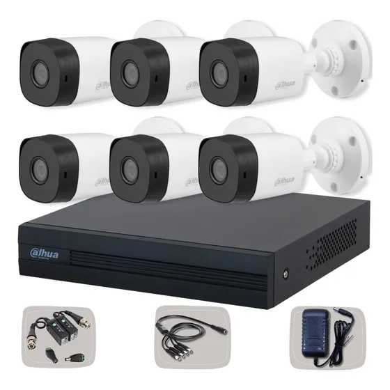 Kit Seguridad Dahua Dvr 8 Full Hd 1080p + 6 Camaras 2mp 1080