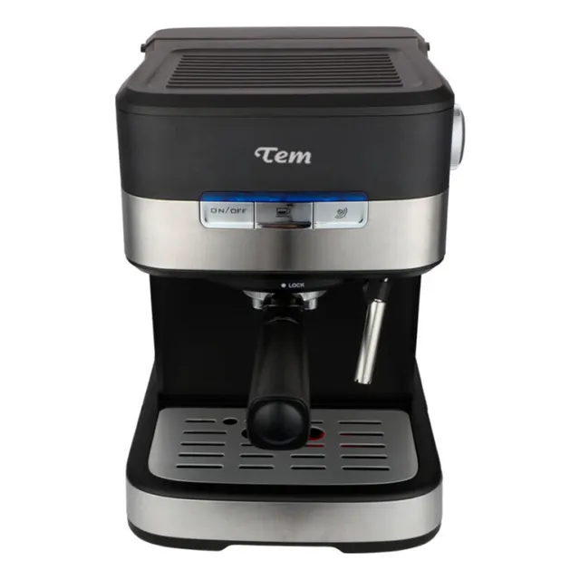 Cafetera Espresso Tem T1wcf20bs Con Espumador 20 Bar Color Negro
