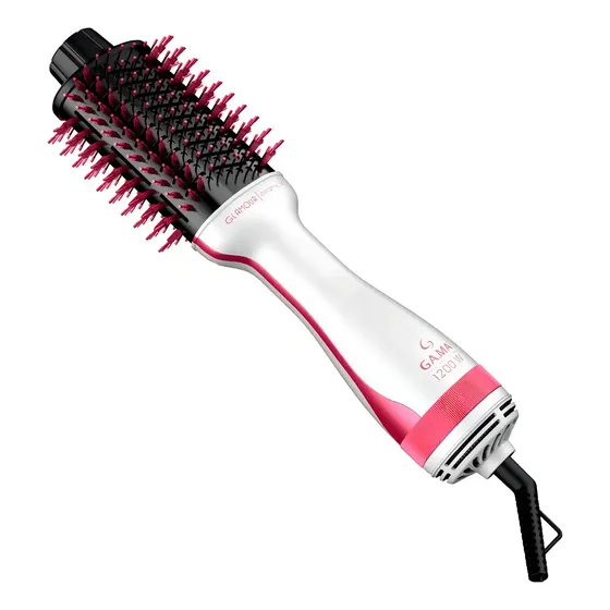 Cepillo secador y moldeador Gama Italy Glamour Pink Brush 3D 1300 W | Cuotas sin interés
