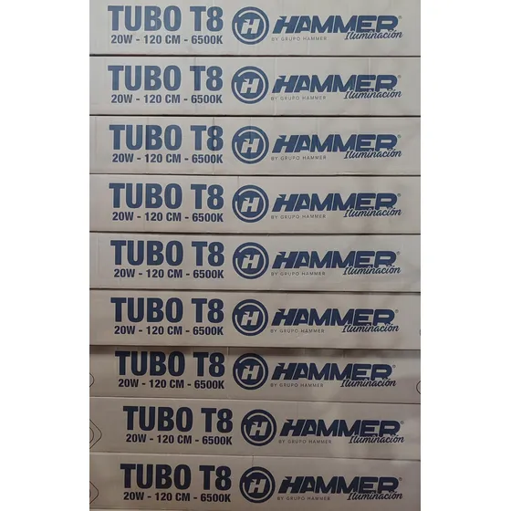 T8 20w Bombillo Tubo 120c Multivoltaje85-277v Hamer Luz6500k