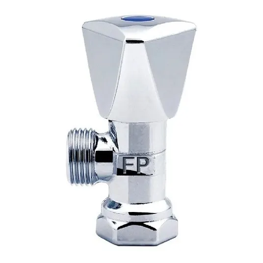Llave Arresto 1/2x1/2 Bronce Cromada Fp Fundición Pacífico