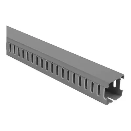 Canaleta Ranurada,gris,100mm X 80mm X 2mt