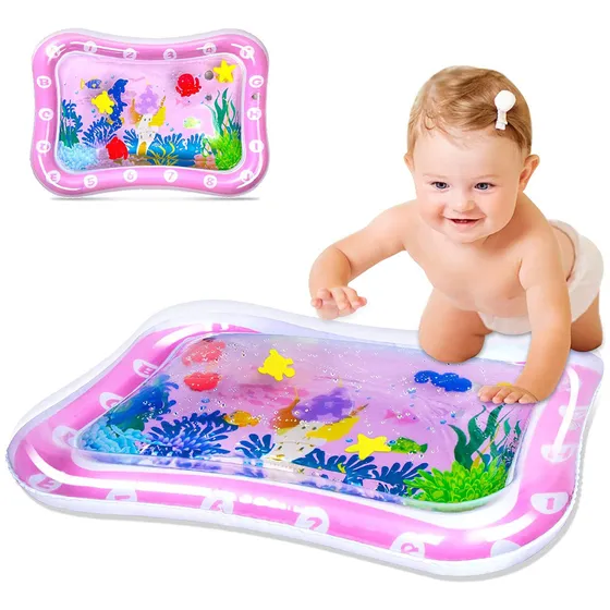 Alfombra De Agua Infantil Bebe Rosa