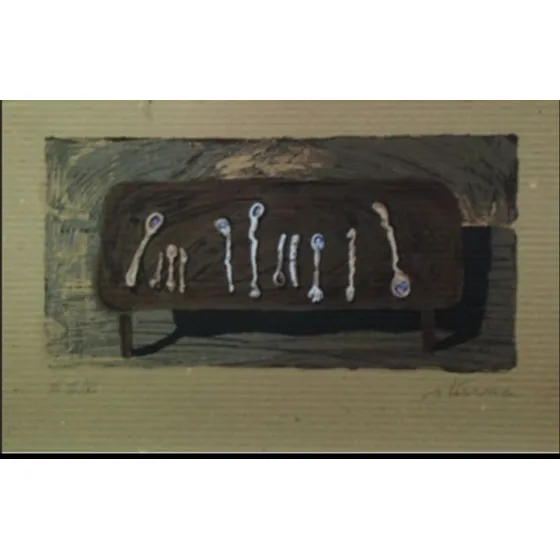 Serigrafía Ignacio Iturria   Cubiertos Firmada,num Y Certif
