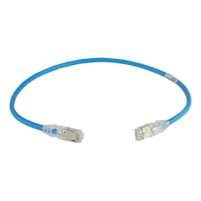 Commscope Npc6aszdb-bl001m Patch Cord Rj45 Cat6a 1mts Azul