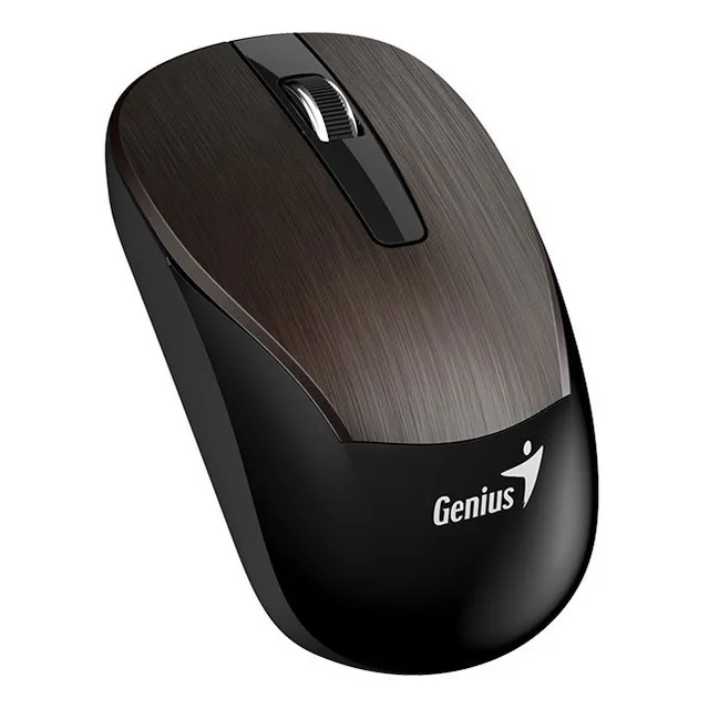 Mouse Inalámbrico Genius Eco-8015 C-batería Recargable-choco Color Chocolate