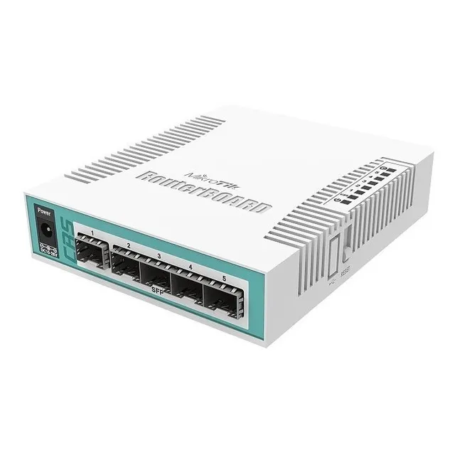 Conmutador router Mikrotik Cloud 106-1c-5s