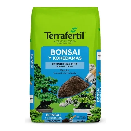 Sustrato Bonsai Kokedamas 5lts Terrafertil Semillas Gajos