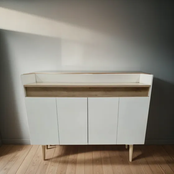 Buffet-rack-recibidor 4 Puertas En Mdp