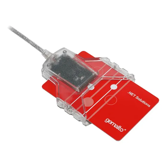 Leitora Cartão Smart Card Certificado Digital A3 Gemalto Usb Cor Transparente