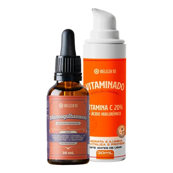Sérum Microagulhamento Beleza10 + Vitamina C 20% Beleza10