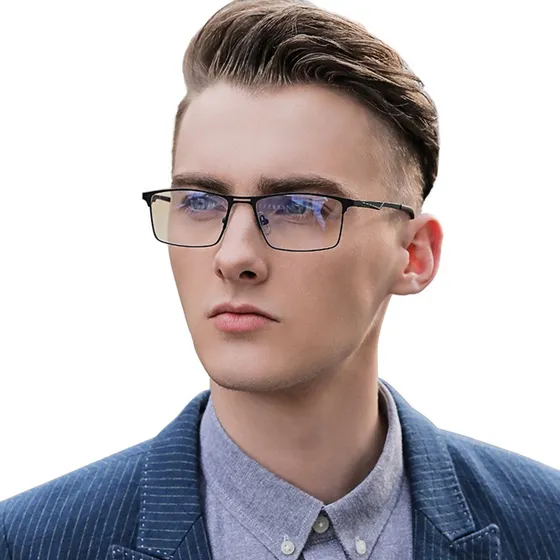 Lentes Para Computadora Hombre Luz Azul Antirreflejantes Pc Color Negro Kivolar K1909