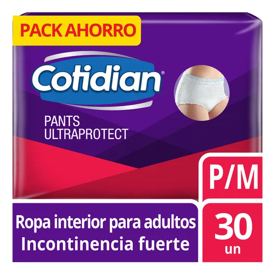 Pants Cotidian Ultra Protect Talla P/m X30 Un Talle Mediano