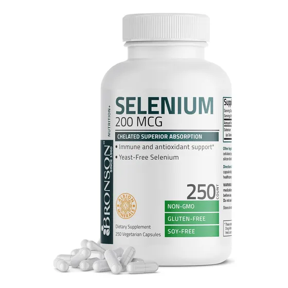 Suplemento Bronson Selenium 200 Mcg De Aminoácido Quelado 25