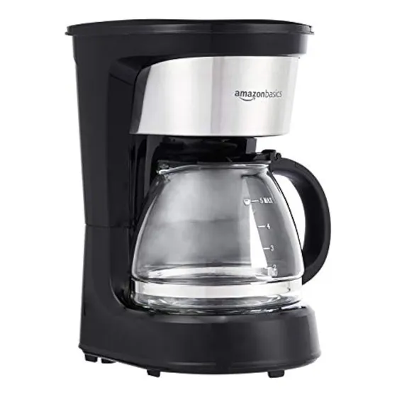 Amazon Basics - Cafetera De Acero Inoxidable Con
