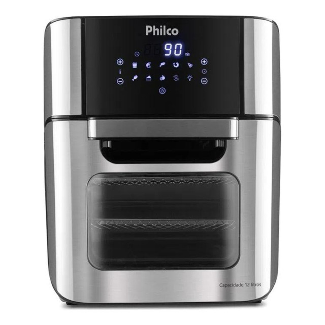 Fritadeira Air Fryer Oven Pfr2200p 4 Em 1 12l Preto Philco 220v Fritadeira Air Fryer Oven Pfr2200p 4 Em 1 12l Preto Philco 220v