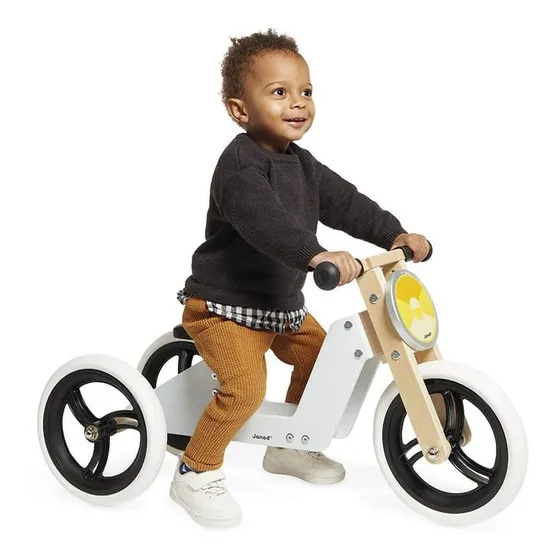 Triciclo Bicicleta De Equilibrio De Madera 2 En 1 Janod