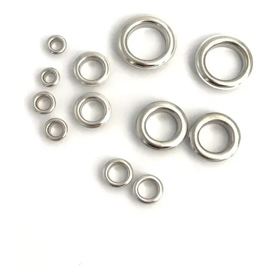 Ojetes Metálicos 6 Mm Plateados 200-pack