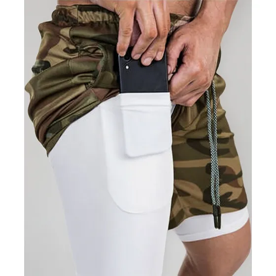 Pantaloneta  Lycra 1 Bolsillo Interno 3 Externos Atletismo 