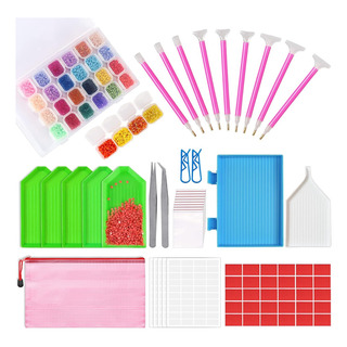 Kit De Pintura Diamantes 127 Pzas Diy Set Cuadro Decorativos Kit De Pintura Diamantes 127 Pzas Diy Set Cuadro Decorativos
