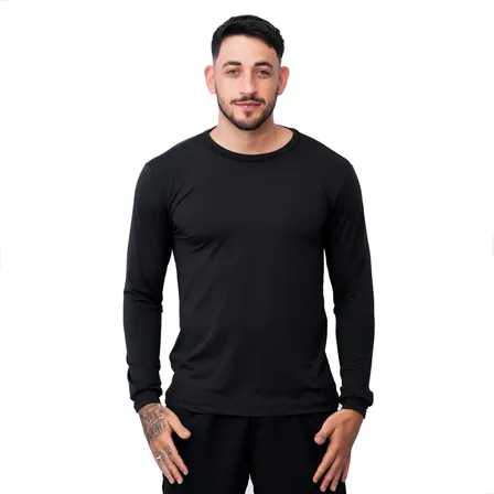 Camisa Térmica Dry Fit Manga Longa Com Proteção Uv Praia