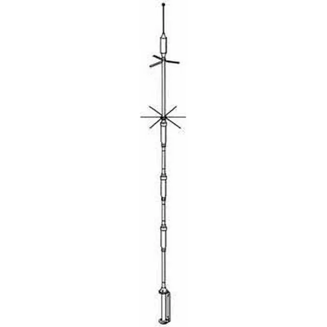 Hf Multibanda Vertical Amateur Jamon Radio Base Antena 5btv