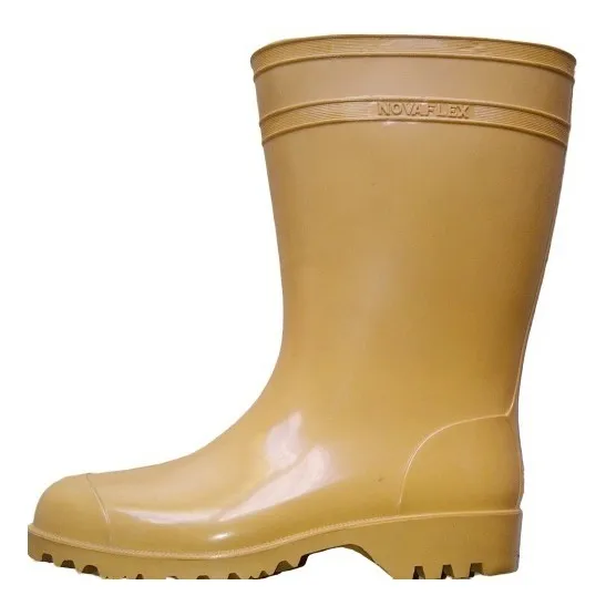 Botas Novaflex Caña Corta Pvc Goma Adulto Unisex Sin Puntera