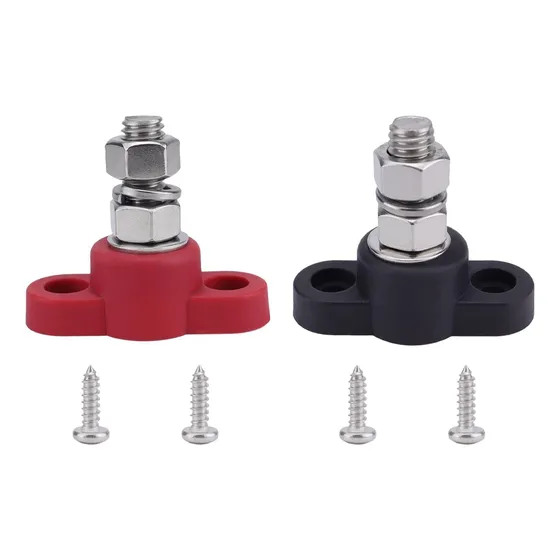 2x M10 Terminal Block Stud Premium Bateria Power Junction
