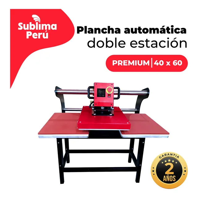 Sublimadora Doble Bandeja Automática 40x60