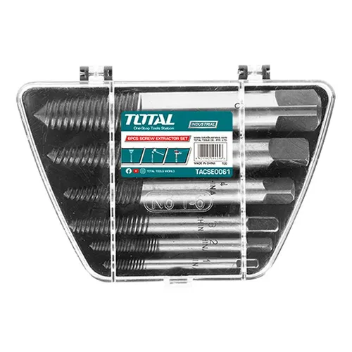 Extractor Tornillo Pernos Cortados 6 Piezas Total Tacse0061