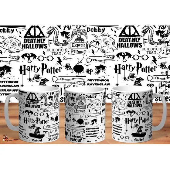 Taza De Ceramica Harry Potter Arte Grafico Hd