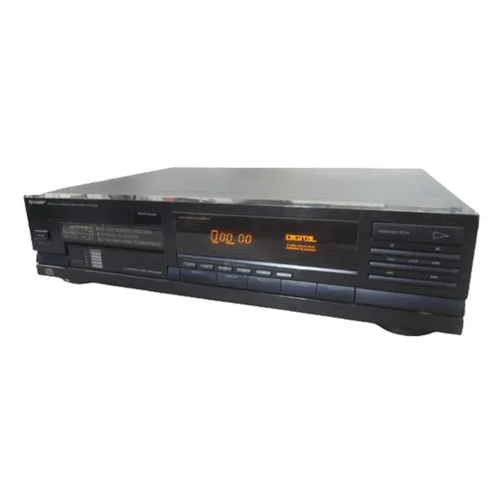 Para Reparos - Multi-play Compact Disc Player Sharp Dx-c3500