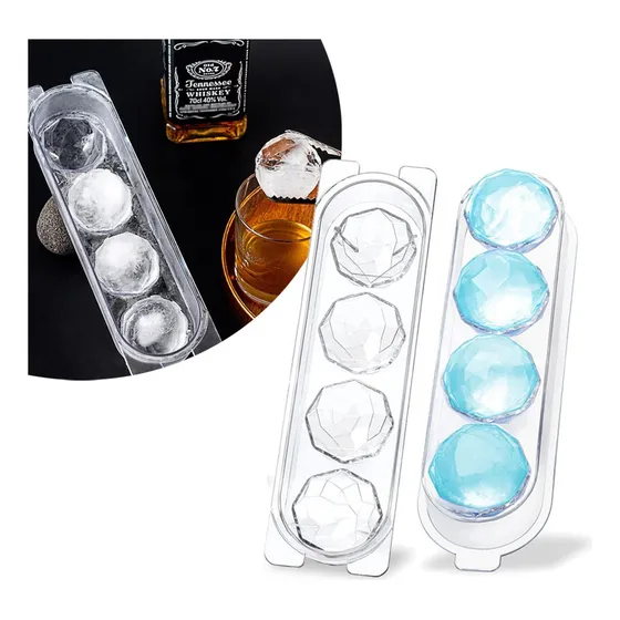 Bandejas De Cubos De Gelo Diamond Ice Ball Maker Ice Molds P