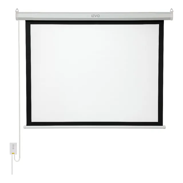Telón 60 Pulgadas Eléctrico Con Control 120 X 90 Cm Levo
