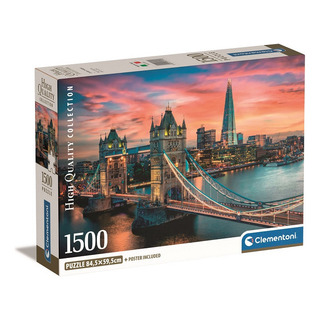 Rompecabezas Londres Atardecer Tower Bridge 1500 Clementoni Rompecabezas Londres Atardecer Tower Bridge 1500 Clementoni