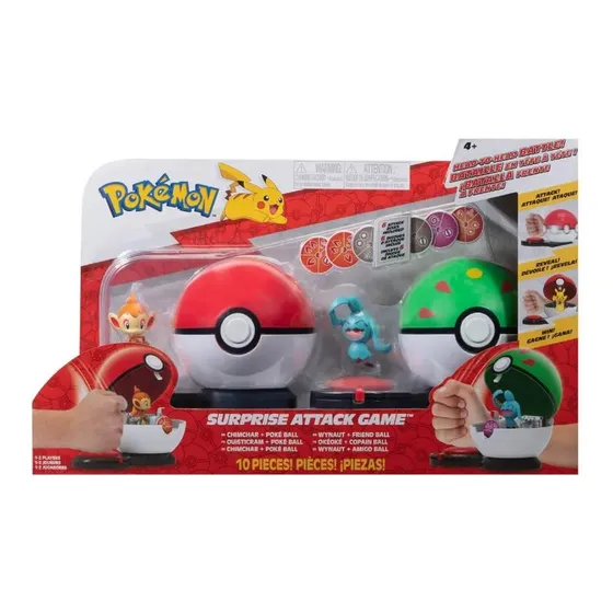 Set De Juego Pokemon Chimchar Vs Wynaut Ataque
