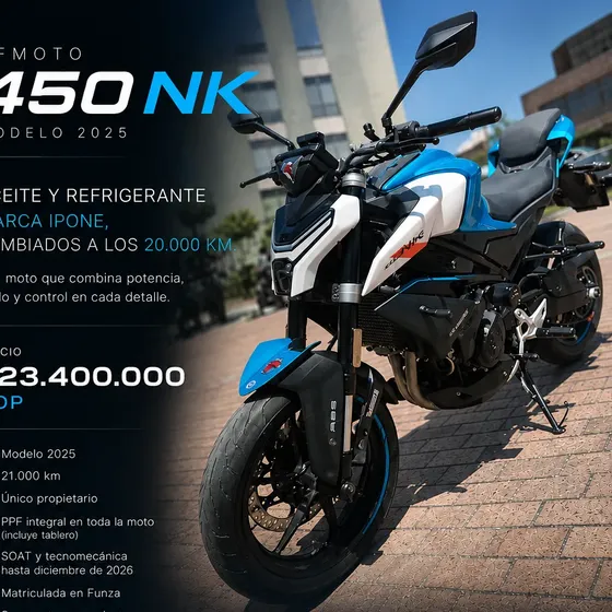 Cf Moto 450 Nk Perfecto Estado Con Ppf