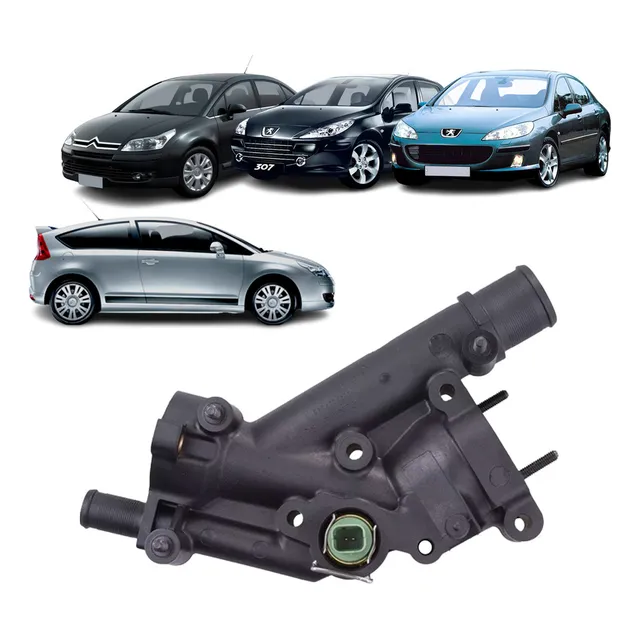 Carcaça De Valvula Termostatica Citroen C4 Pallas 2.0 16v