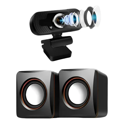 Kit de câmera Jabra Panacast 20 4k e alto-falante Jabra Speak 710