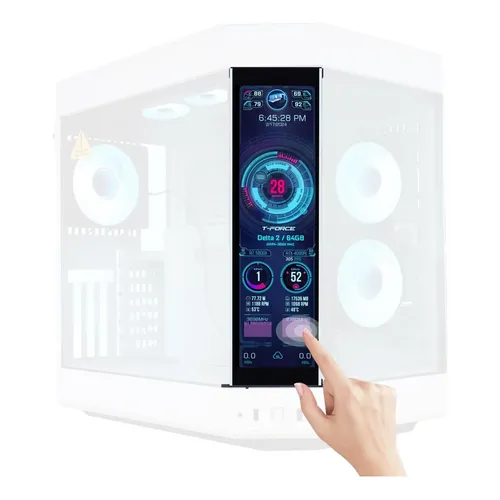 Monitor Lian Li Sm088x Lcd 8.8 Usb Para Pc Temperatura