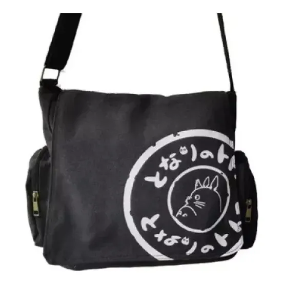 Bolsas de ombro de lona preta de alta qualidade My Neighbor Totoro