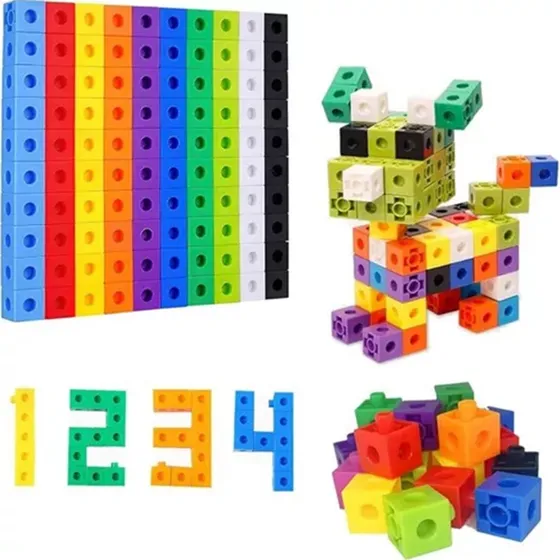 Niños Numberblocks Montessori Cubos Didactico Juguete 300pcs