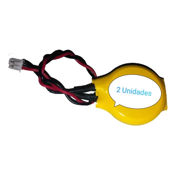 Pila Batería Cr2032 Litio 3v 2 Pines Bios Cmos Setup Laptops